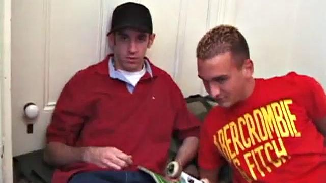 Trent can't wait to get Tag's dick in his mouth. The boys strip down, and Trent buries his nose in Tag's lap. Tag returns the favor, but it isn't long before Trent is sucking again.