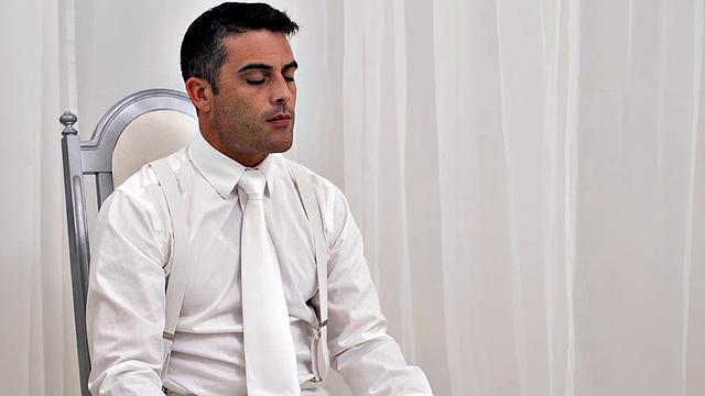 horny mormon elder gets grilled in a steamy gay interview-guess he's not as innocent as he looks