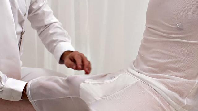 horny mormon elder gets grilled in a steamy gay interview-guess he's not as innocent as he looks