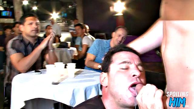 Real stripper party with deepthroating