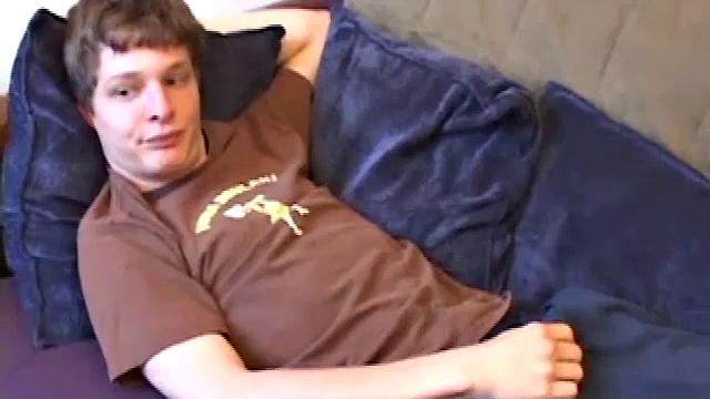 Lee Parker is an adventurous young guy. He's right at home, as he gets his cock's attention by man handling it, while keeping an eye on the straight porn video.