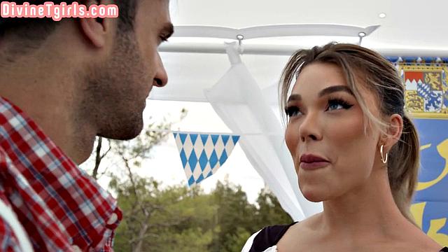 Stunning Trans analfucked by lover