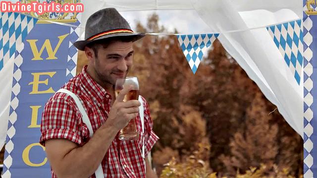 Stunning Trans analfucked by lover