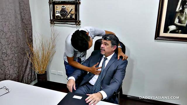 Daddy Blackmailed Into Sex