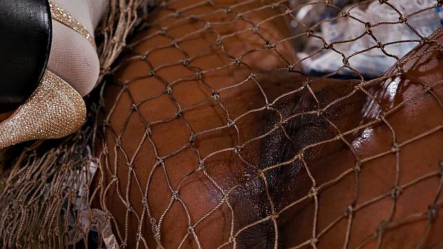 TRANSFIXED - Horny Farm Owner Lola Morena & Her Scarecrow Ariel Demure Fuck Mira In The Barn