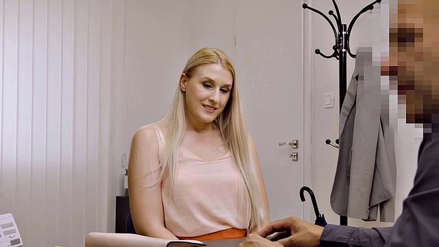 LOAN4K. Passionately fucking wet pussy, loaner considers the offer