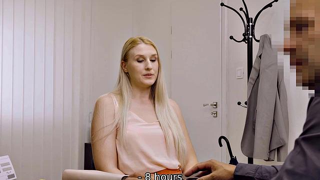 LOAN4K. Passionately fucking wet pussy, loaner considers the offer