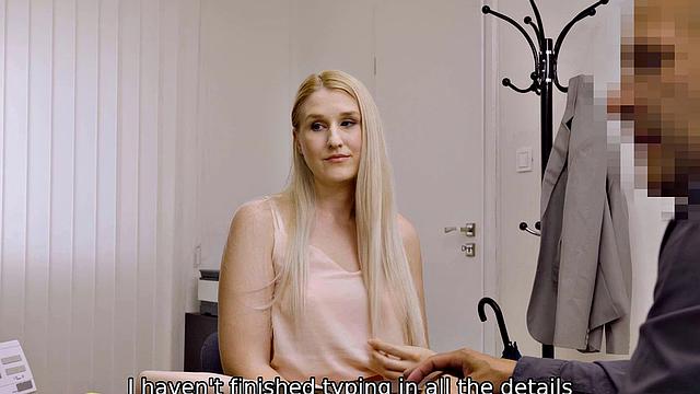 LOAN4K. Passionately fucking wet pussy, loaner considers the offer