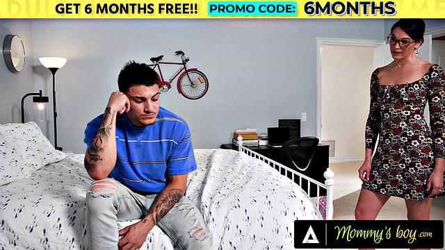 MOMMY'S BOY - Caring PAWG MILF Katrina Colt Spreads Her Legs To Let Stepson Experiment Anal Sex