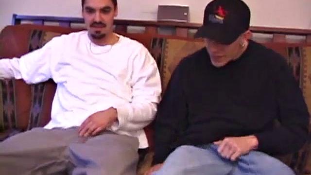 Shane is ready for a one-on-one time with Shawn DeRocc. The boys stroke solo on the sofa, until Shawn leans over and licks Shane's hard dick.