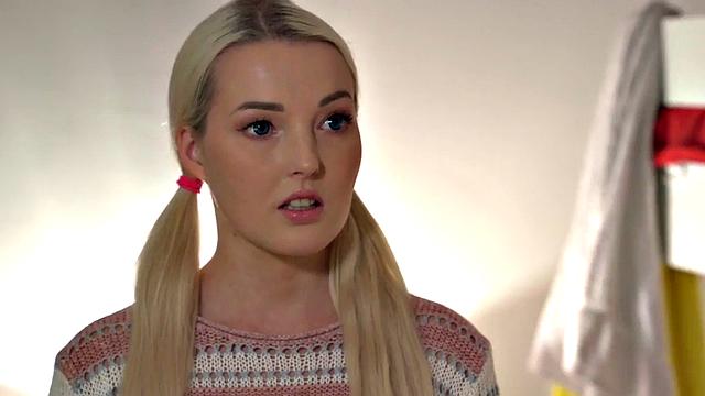 Petite hostel babe sharing BBC with curvy MILF