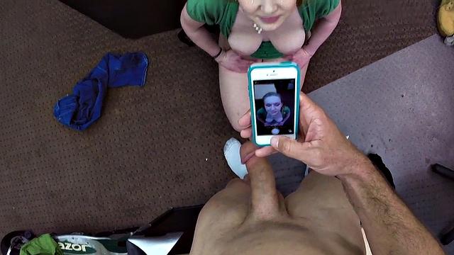 Doggystyled 21yo babe got facial in office POV