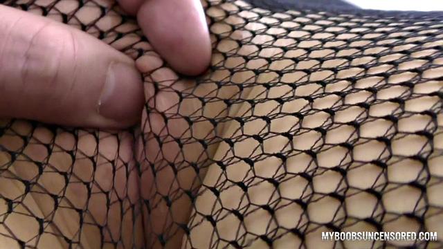 POV Play With Tits And Hot Ass In Fishnet Pantyhose