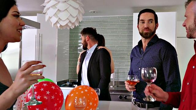 Trans babe secretly tugged at party before riding