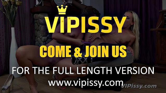 Vipissy - Pissing lesbians get each other off with toys