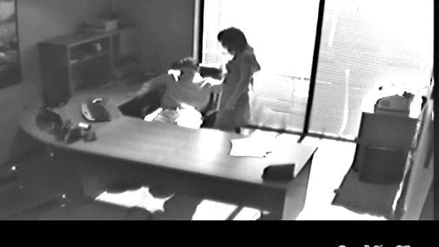 Slutty secretary fucked by fat boss