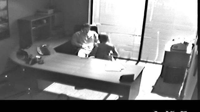 Slutty secretary fucked by fat boss