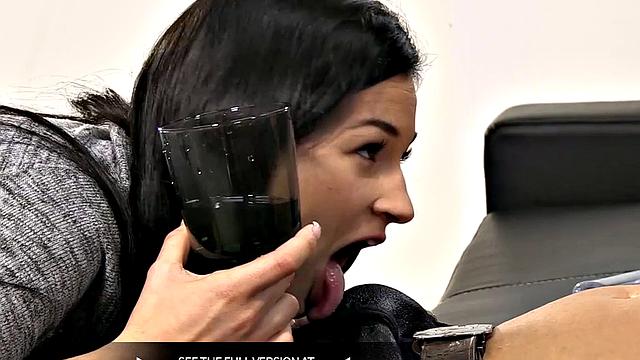 Cute Teen Tries Watersports With Boyfriend