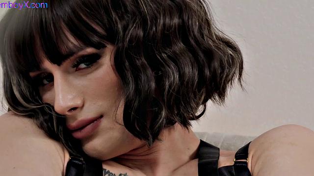 21yo lingerie femboy fucked bareback in his tiny hole.