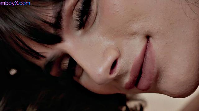 21yo lingerie femboy fucked bareback in his tiny hole.