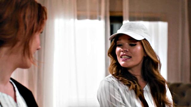 GIRLSWAY - Coach Siri Dahl Rewards Player Katie Kush With BASEBALL BAT IN PUSSY & STRAP-ON SEX