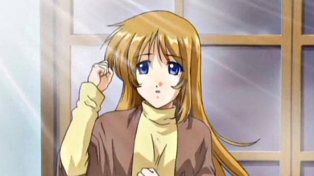 Busty anime teen gets hairy pussy fucked