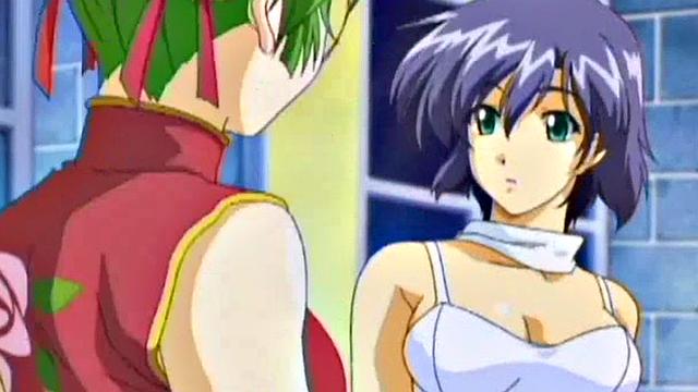 Busty anime teen gets hairy pussy fucked