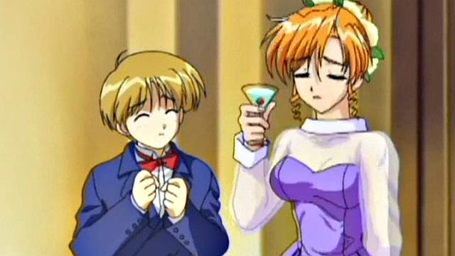 Busty anime teen gets hairy pussy fucked