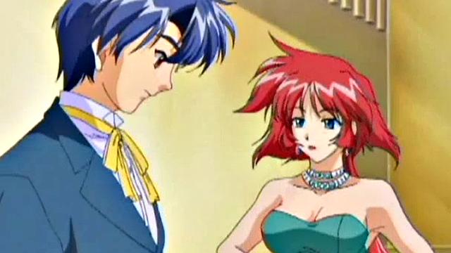 Busty anime teen gets hairy pussy fucked