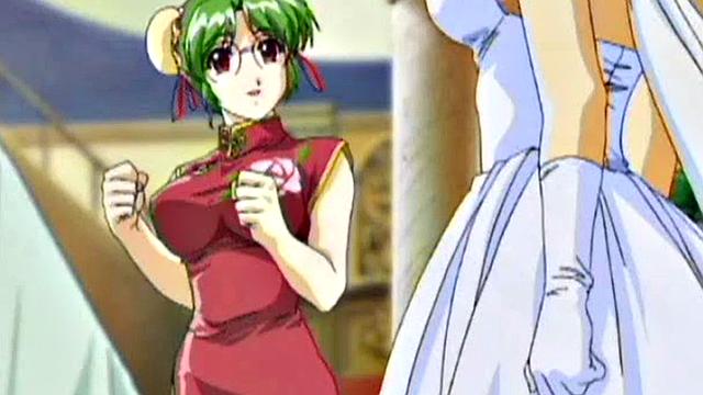 Busty anime teen gets hairy pussy fucked