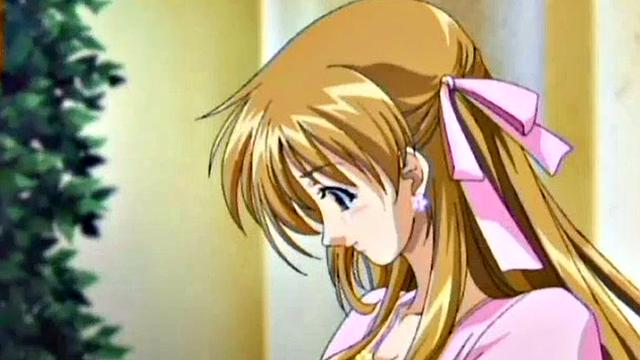 Busty anime teen gets hairy pussy fucked