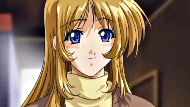 Busty anime teen gets hairy pussy fucked