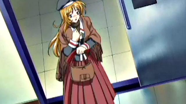 Busty anime teen gets hairy pussy fucked