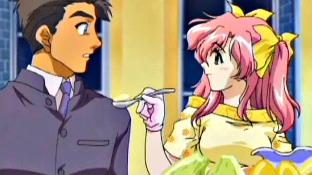 Busty anime teen gets hairy pussy fucked