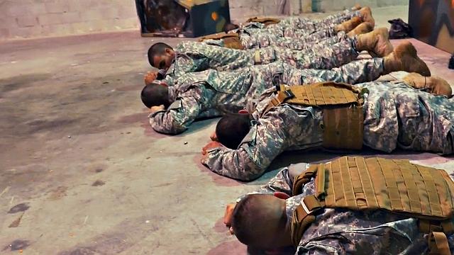 Navy stud fucked in military shower by colleague