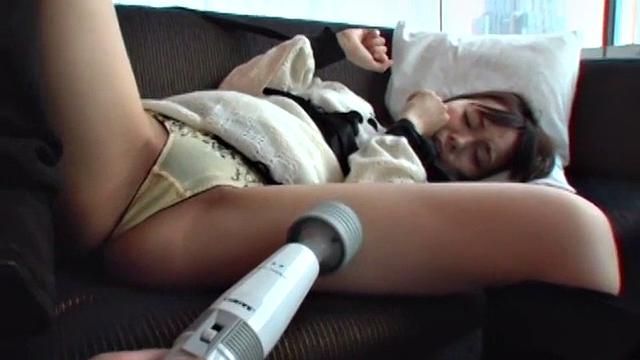 Sleazy Kosaka enjoys pure pleasures over her puffy cunt