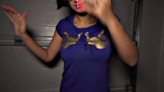 Public sex Alternative babe with POV fuck