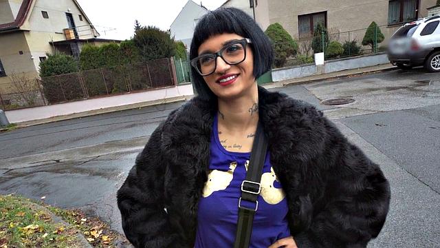 Public sex Alternative babe with POV fuck