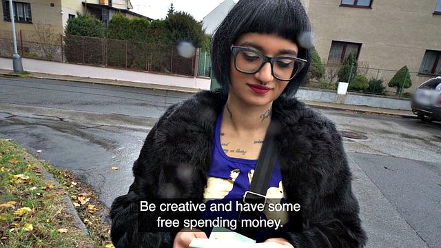 Public sex Alternative babe with POV fuck