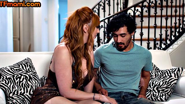 Big-titted cougar cockriding stepson after deepthroat