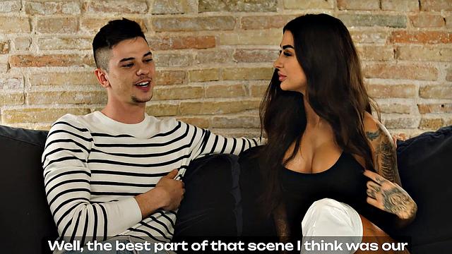 Brunette with thick breasts goes insane when her old acquaintance returns in this heart-pounding romance - full HD, hot as hell!