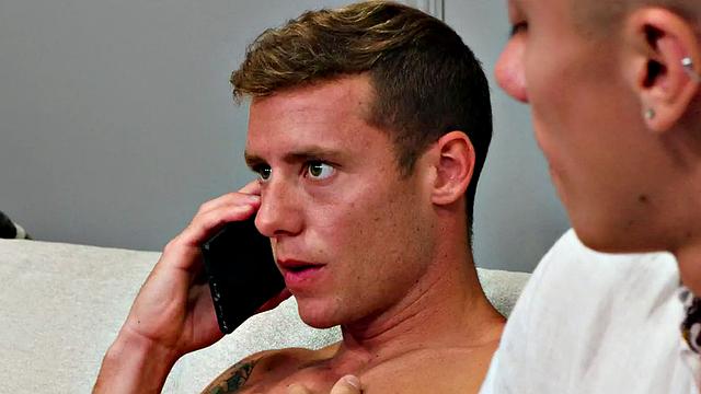 Cocksucking stud barebacked by tattooed until cumshot