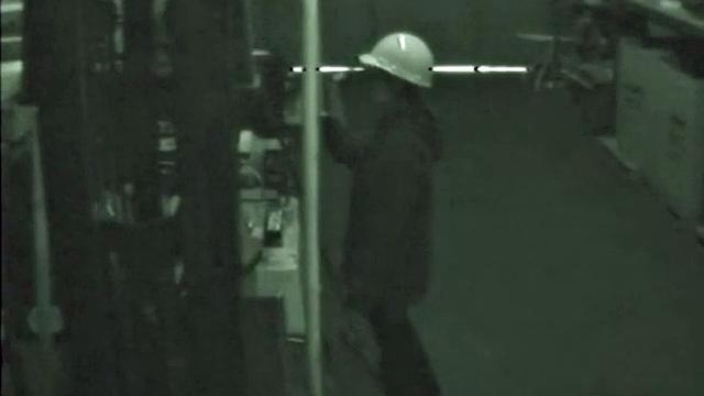 Horny construction worker sucks on cock