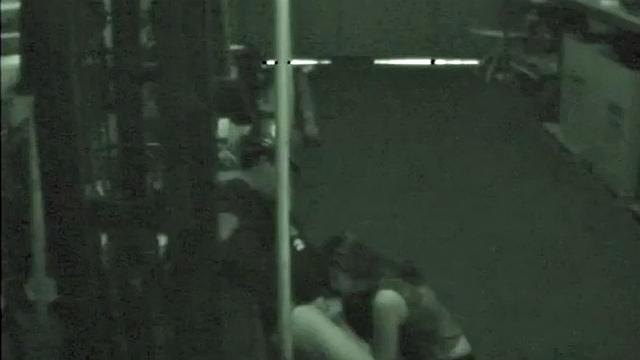 Horny construction worker sucks on cock