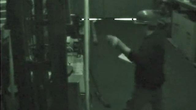 Horny construction worker sucks on cock