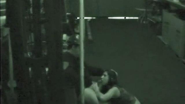 Horny construction worker sucks on cock