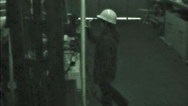 Horny construction worker sucks on cock