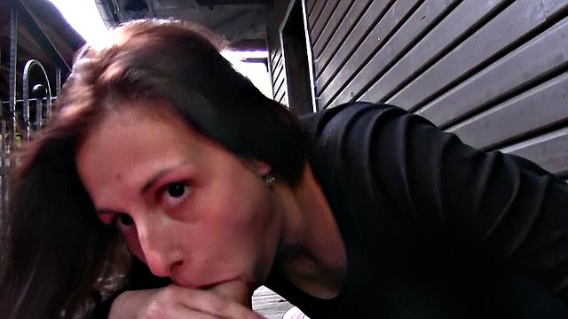 Horny chick gets wild on Scenic Vacation - POV outdoor sex, blowjob, handjob, and facial action!