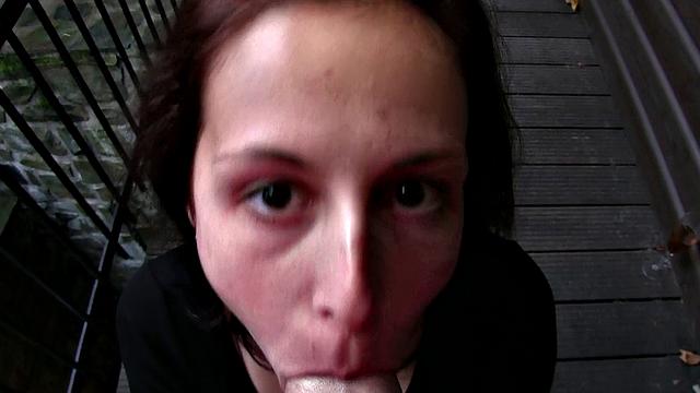 Horny chick gets wild on Scenic Vacation - POV outdoor sex, blowjob, handjob, and facial action!