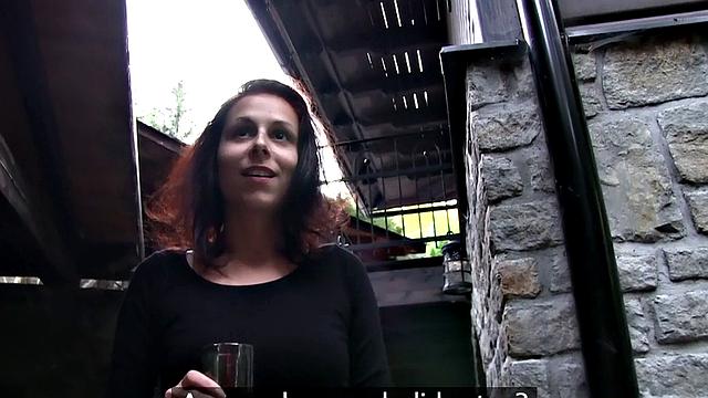 Horny chick gets wild on Scenic Vacation - POV outdoor sex, blowjob, handjob, and facial action!